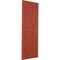 Ekena Millwork True Fit PVC Two Equal Panel Farmhouse Fixed Mount Shutters w/Z-Bar, Colorful Leaves, 12W x 76H, PR TFP102FH12X076CL - alternate 2